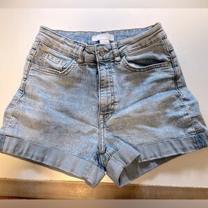 High Rise Jean Shorts